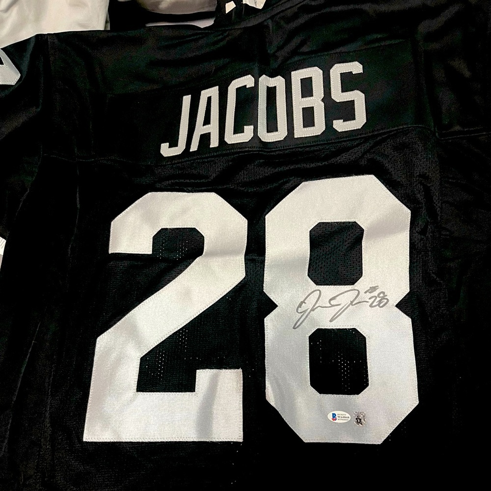 Jacobs signed jersey #28